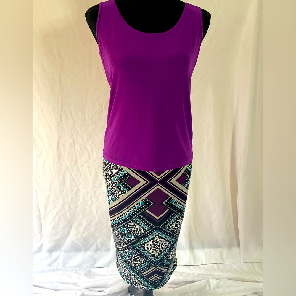 Pencil skirt and top set made by Carol Rose